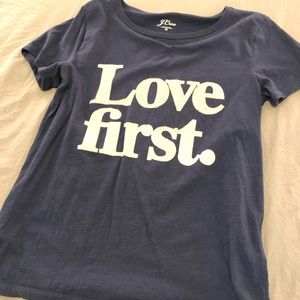 J. Crew Tops - J. Crew Love First Tee J. Crew Tops - J. Crew Love First Tee